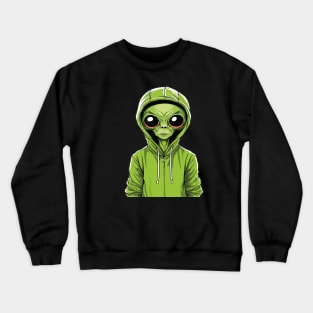 This Is My Human Custome I'm Really An Alien Crewneck Sweatshirt